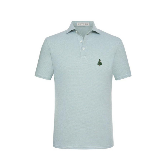 Holderness & Bourne Perkins Polo - Heathered Green and White
