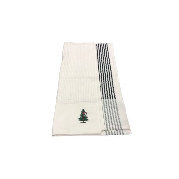 White and Black GC Caddy Towel